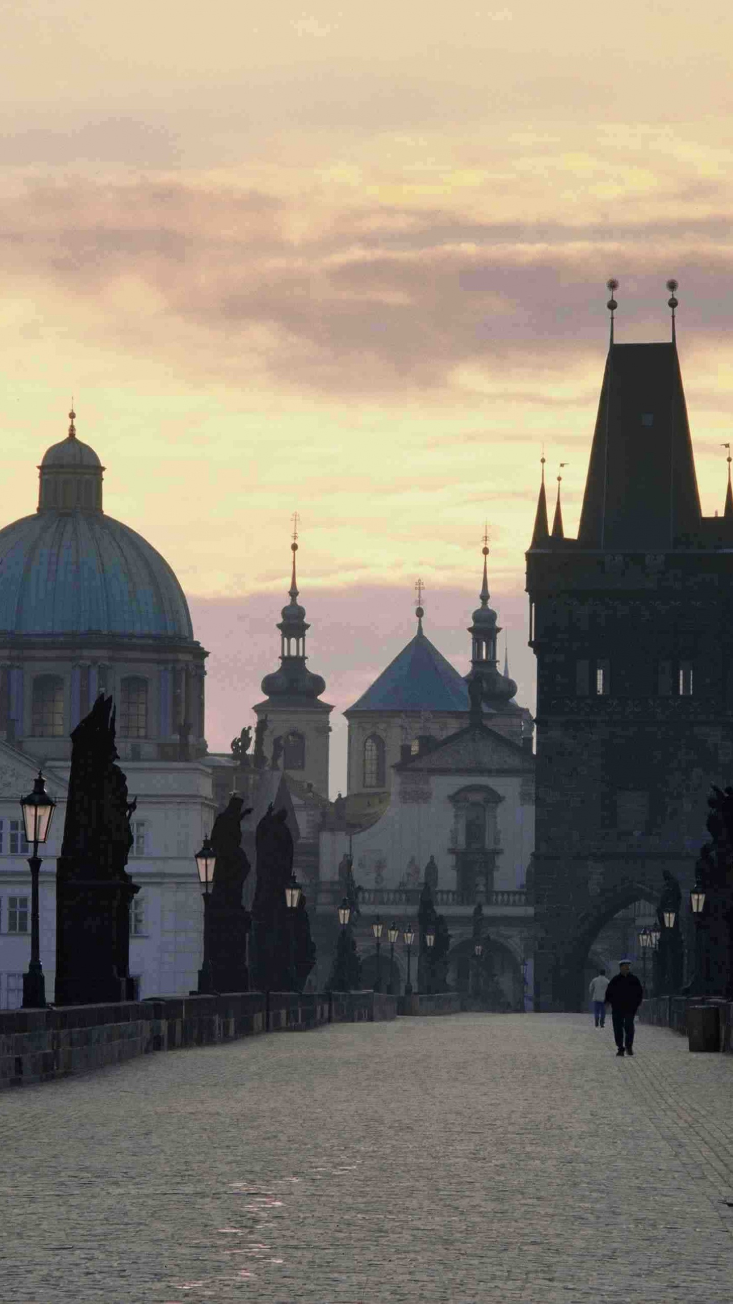 旅游景点, 查尔斯桥, 历史站, 天空, 晚上 壁纸 1440x2560 允许