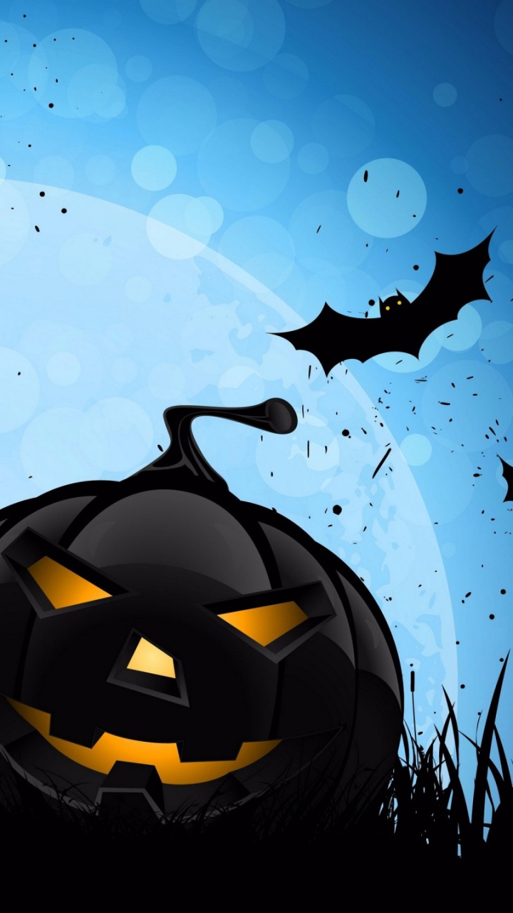 Illustration, Vertébrés, Halloween, Ciel, Personnage de Fiction. Wallpaper in 720x1280 Resolution