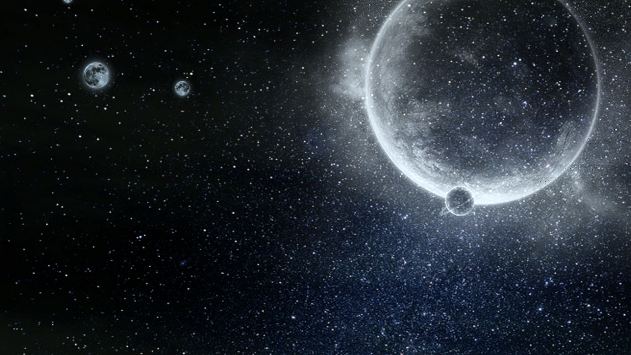 Lune Sur le Ciel Pendant la Nuit. Wallpaper in 1280x720 Resolution