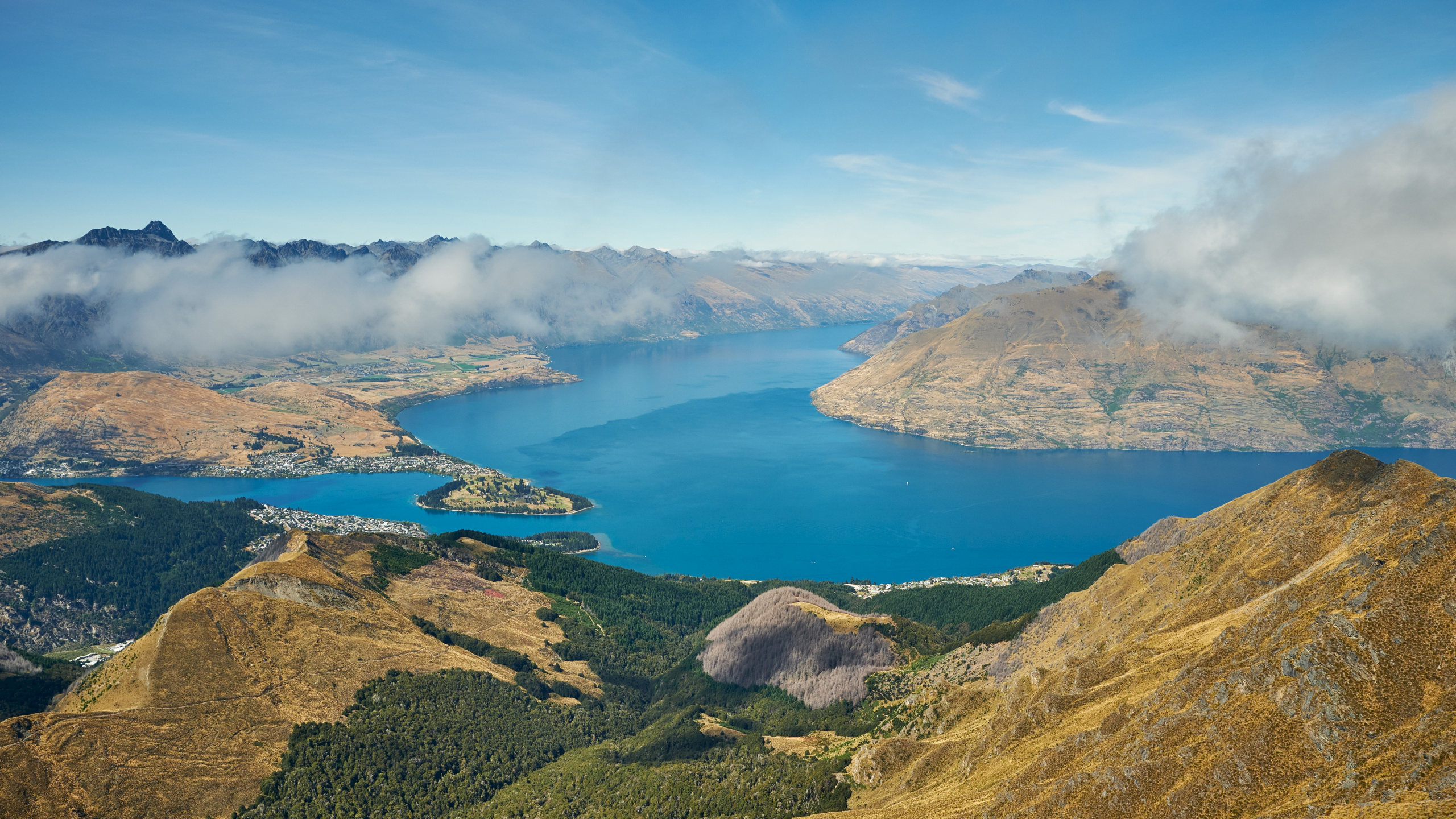 Lake, Mountain, Nature, Mountainous Landforms, Body of Water. Wallpaper in 2560x1440 Resolution