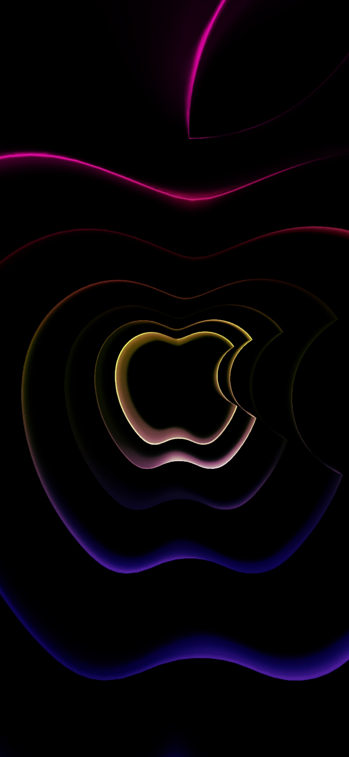 Lumière, Art, Ligne, Magenta, Symétrie. Wallpaper in 1125x2436 Resolution