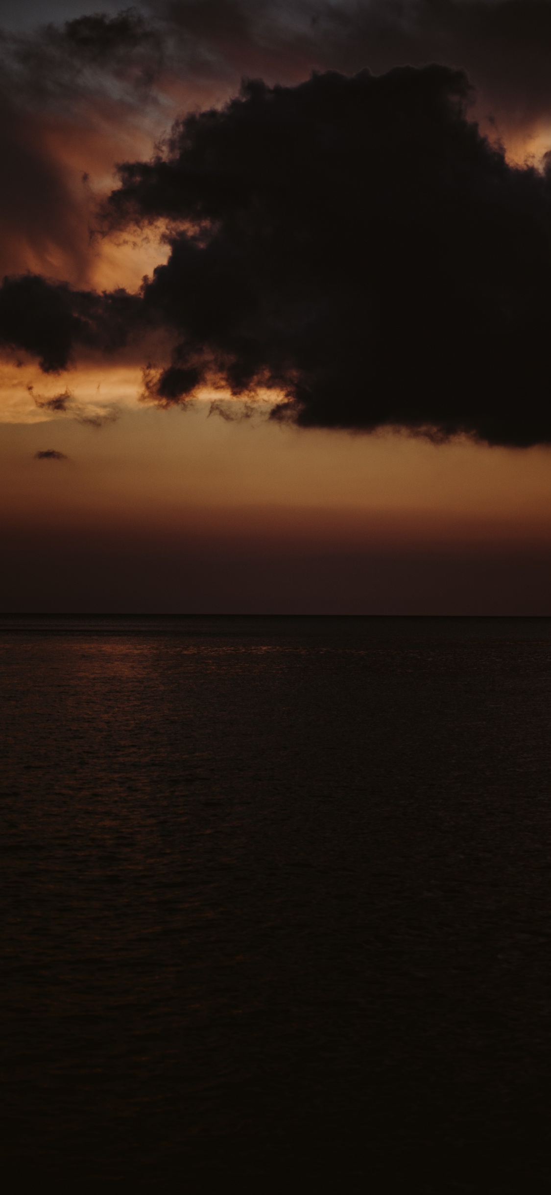 Horizon, Nature, Mer, Eau, Soir. Wallpaper in 1125x2436 Resolution