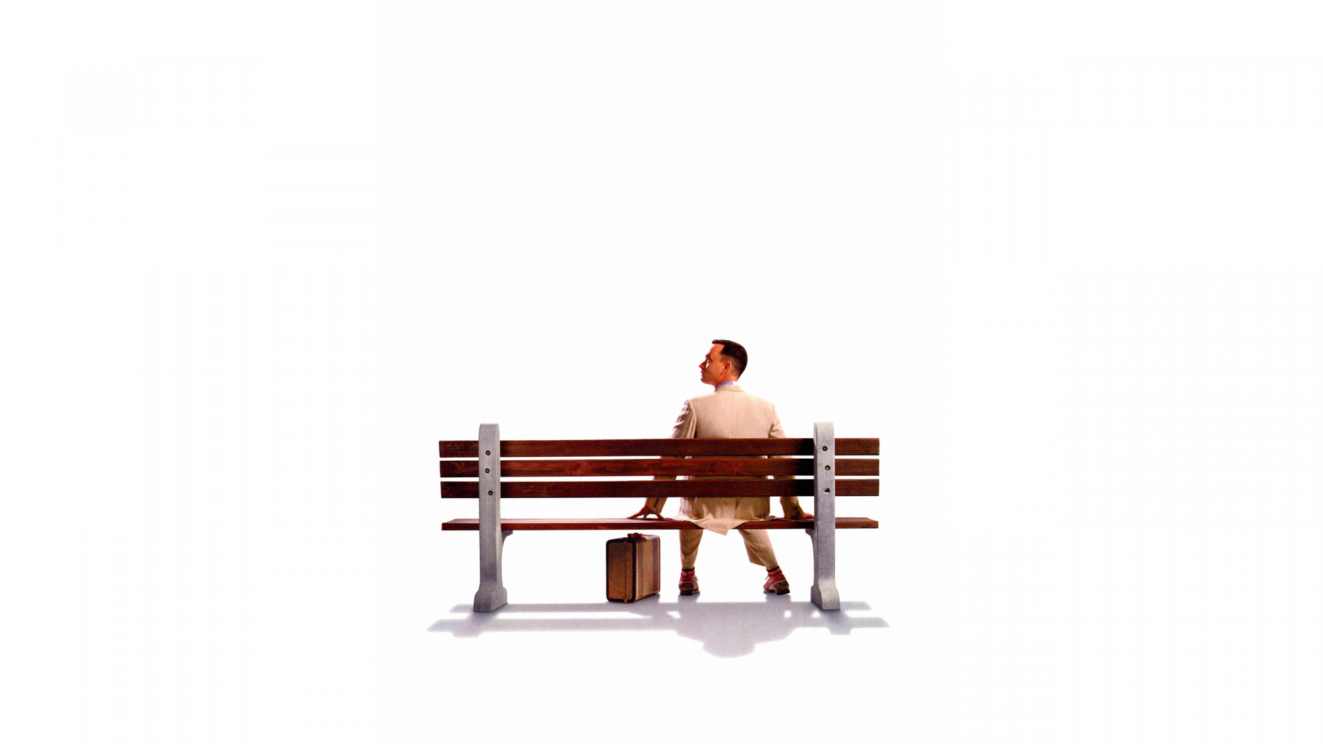 Woman in Black Tank Top Sitting on Brown Wooden Bench. Wallpaper in 1920x1080 Resolution