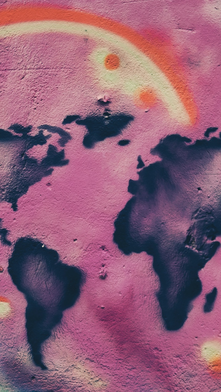 Black and White Abstract Painting. Wallpaper in 720x1280 Resolution