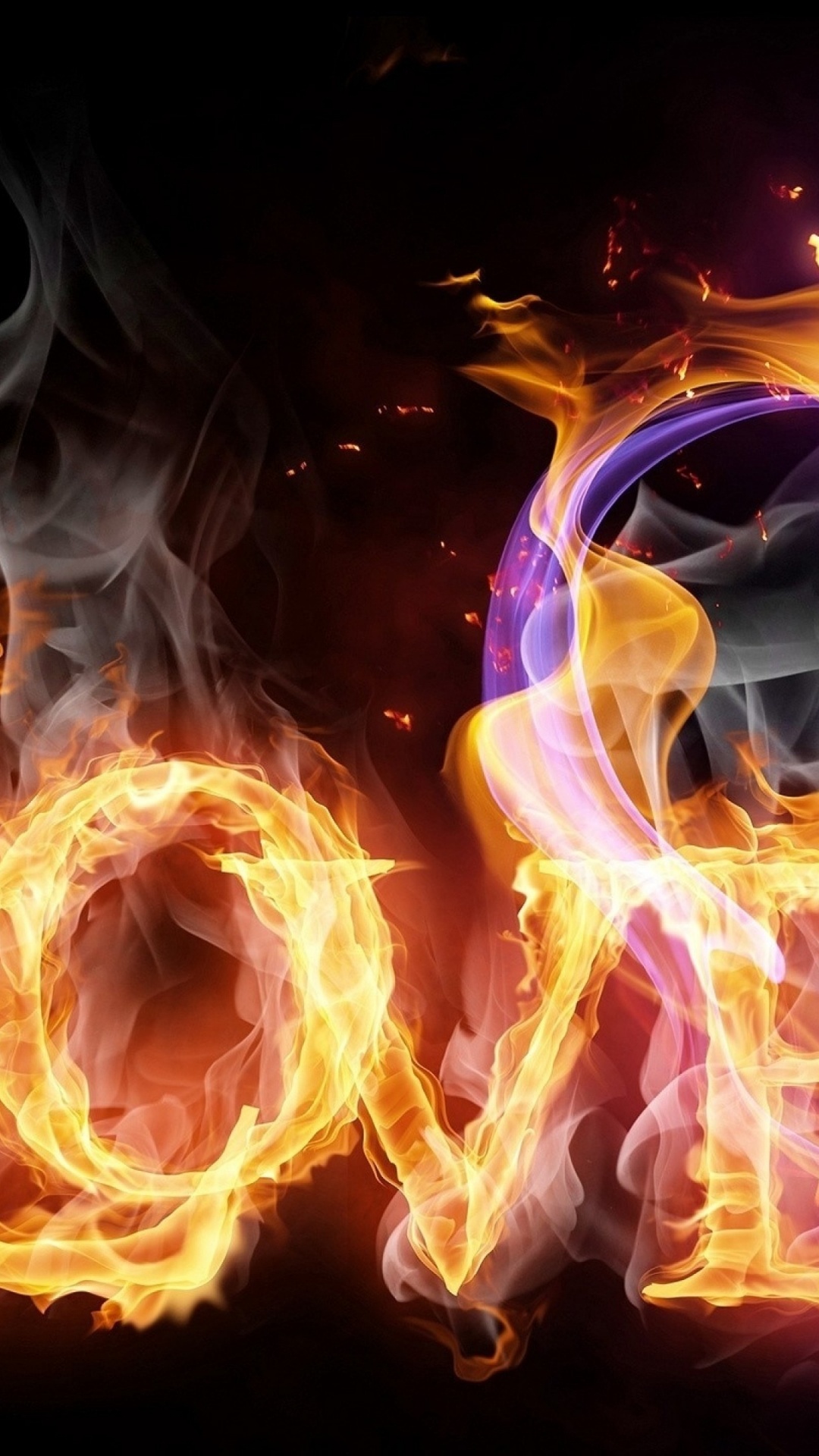 Flamme, Feuer, Hitze, Text, Fraktale Kunst. Wallpaper in 1080x1920 Resolution