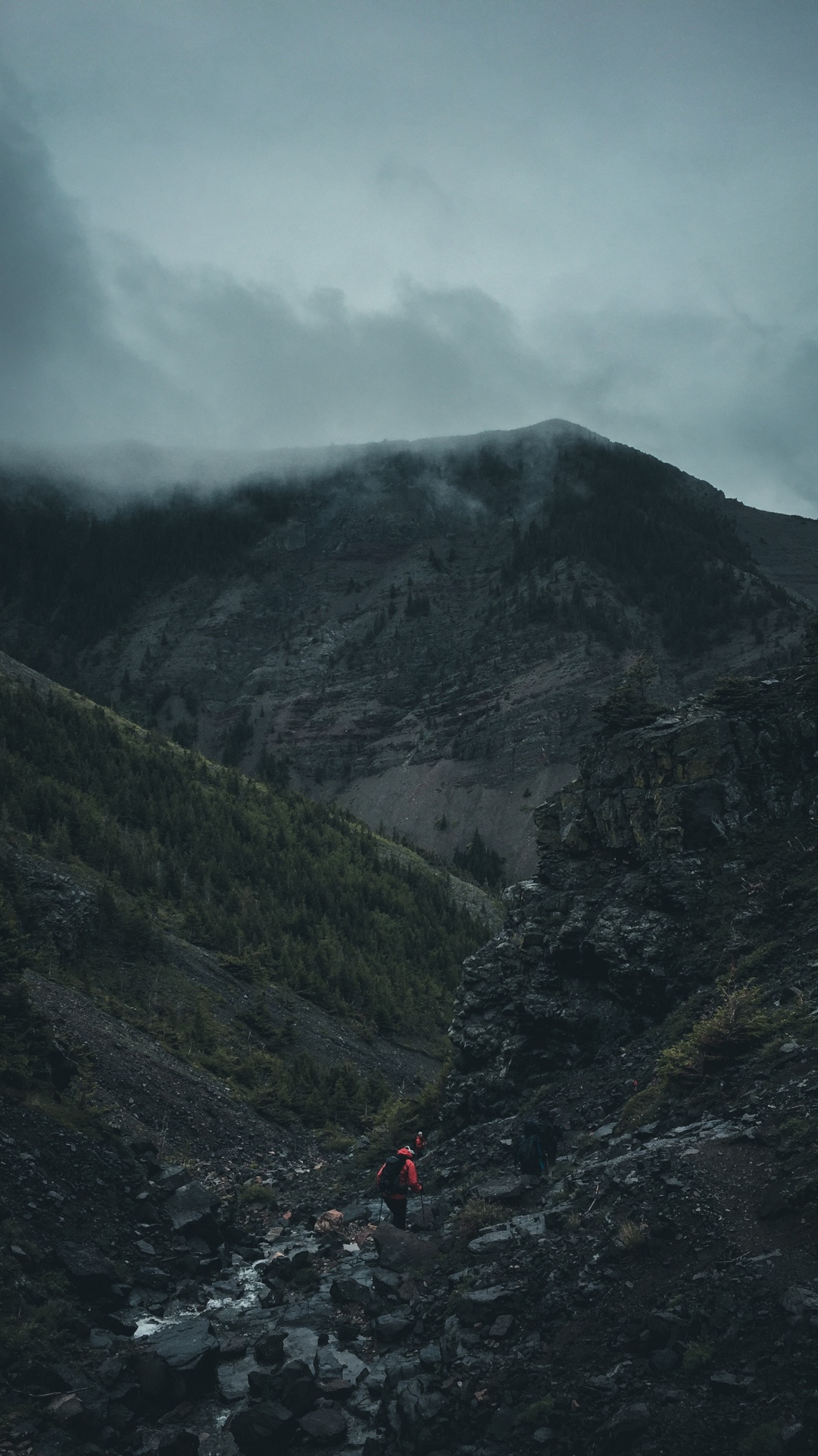 People Walking on Mountain During Daytime. Wallpaper in 1080x1920 Resolution