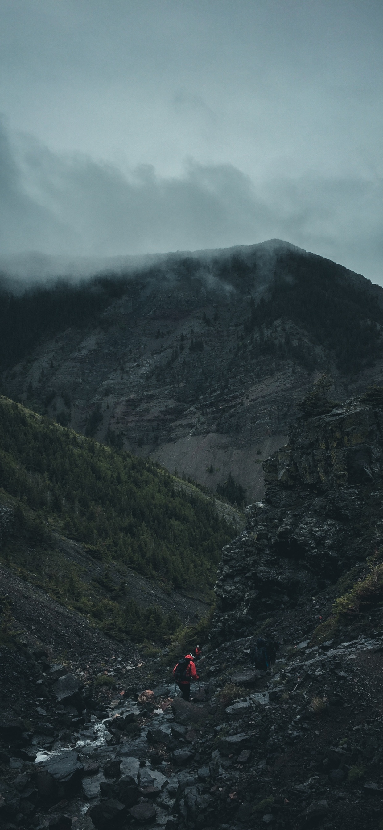 People Walking on Mountain During Daytime. Wallpaper in 1242x2688 Resolution
