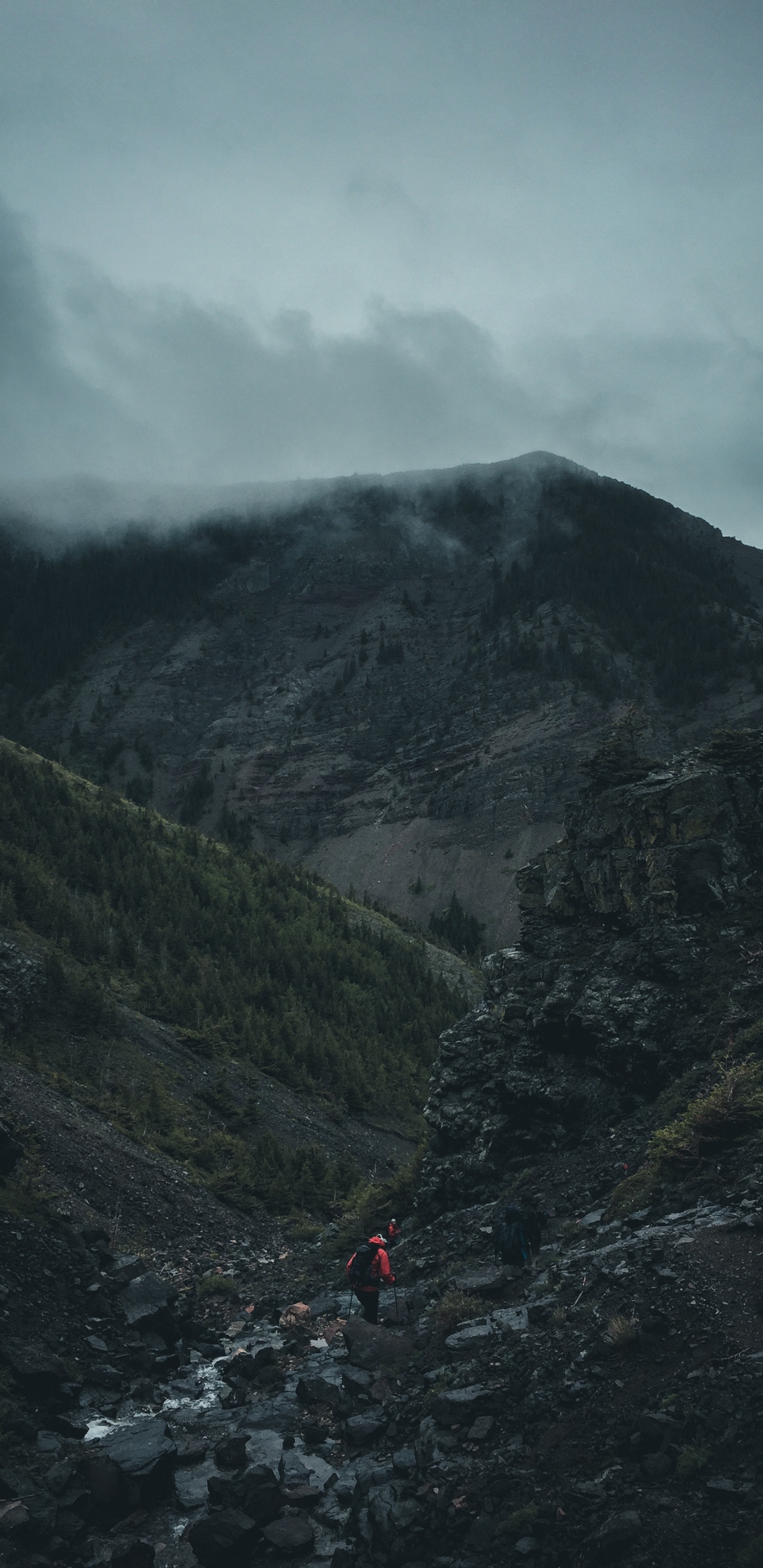 People Walking on Mountain During Daytime. Wallpaper in 1440x2960 Resolution