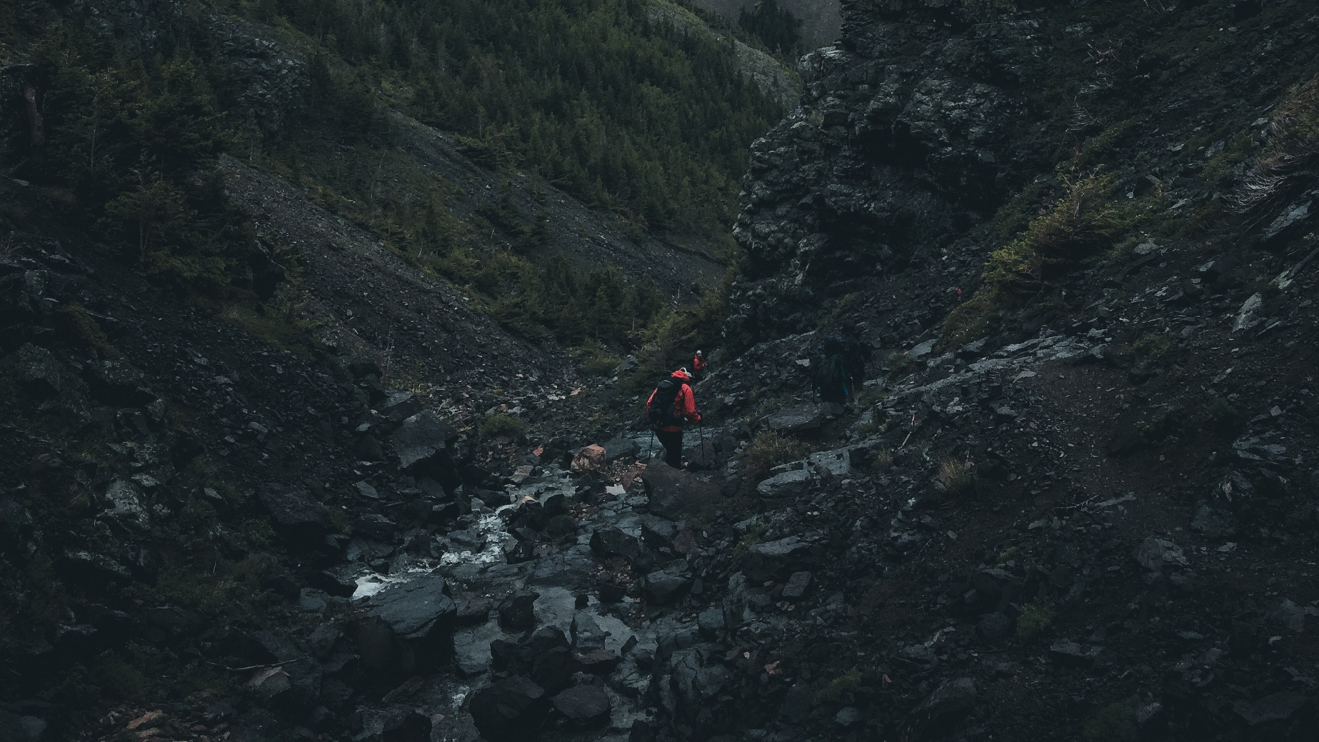 People Walking on Mountain During Daytime. Wallpaper in 1920x1080 Resolution