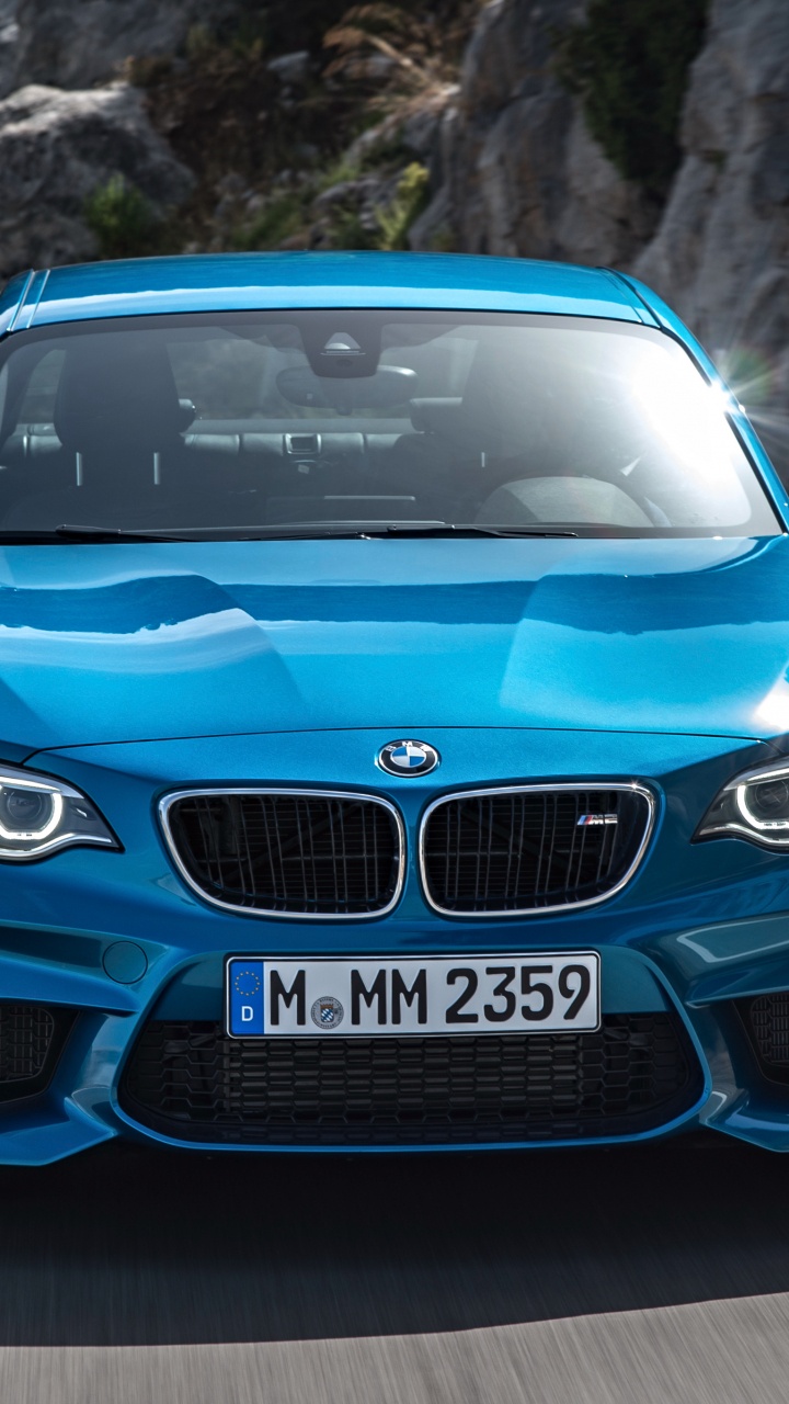 Blue Bmw m 3 on Road During Daytime. Wallpaper in 720x1280 Resolution