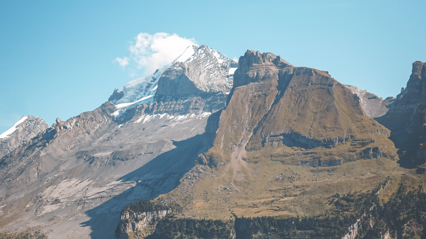 Alpen, Bergigen Landschaftsformen, Bergkette, Hochland, Grat. Wallpaper in 1366x768 Resolution