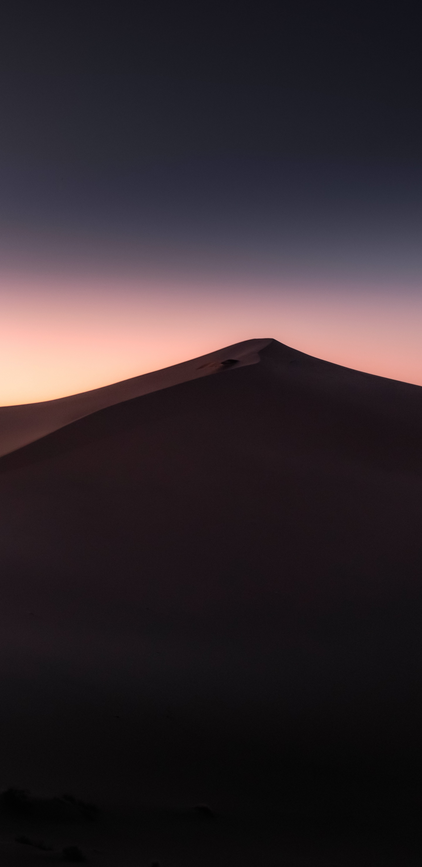 Pente, Afterglow, Horizon, de Teintes et de Nuances, Lever. Wallpaper in 1440x2960 Resolution