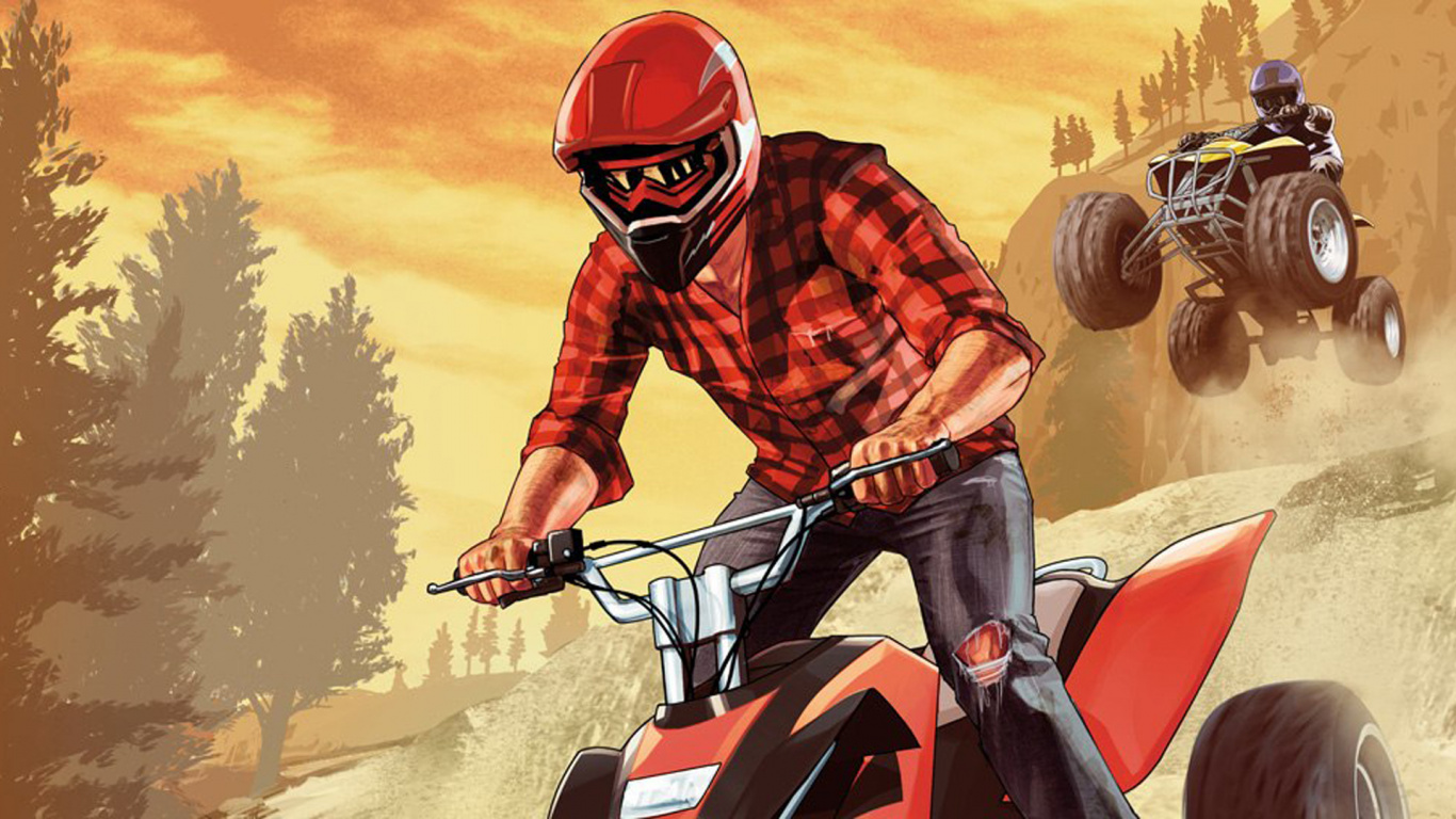 Rockstar Games, Grand Theft Auto v, Grand Theft Auto Online, Rockstar Games Social Club, Deporte Extremo. Wallpaper in 1366x768 Resolution