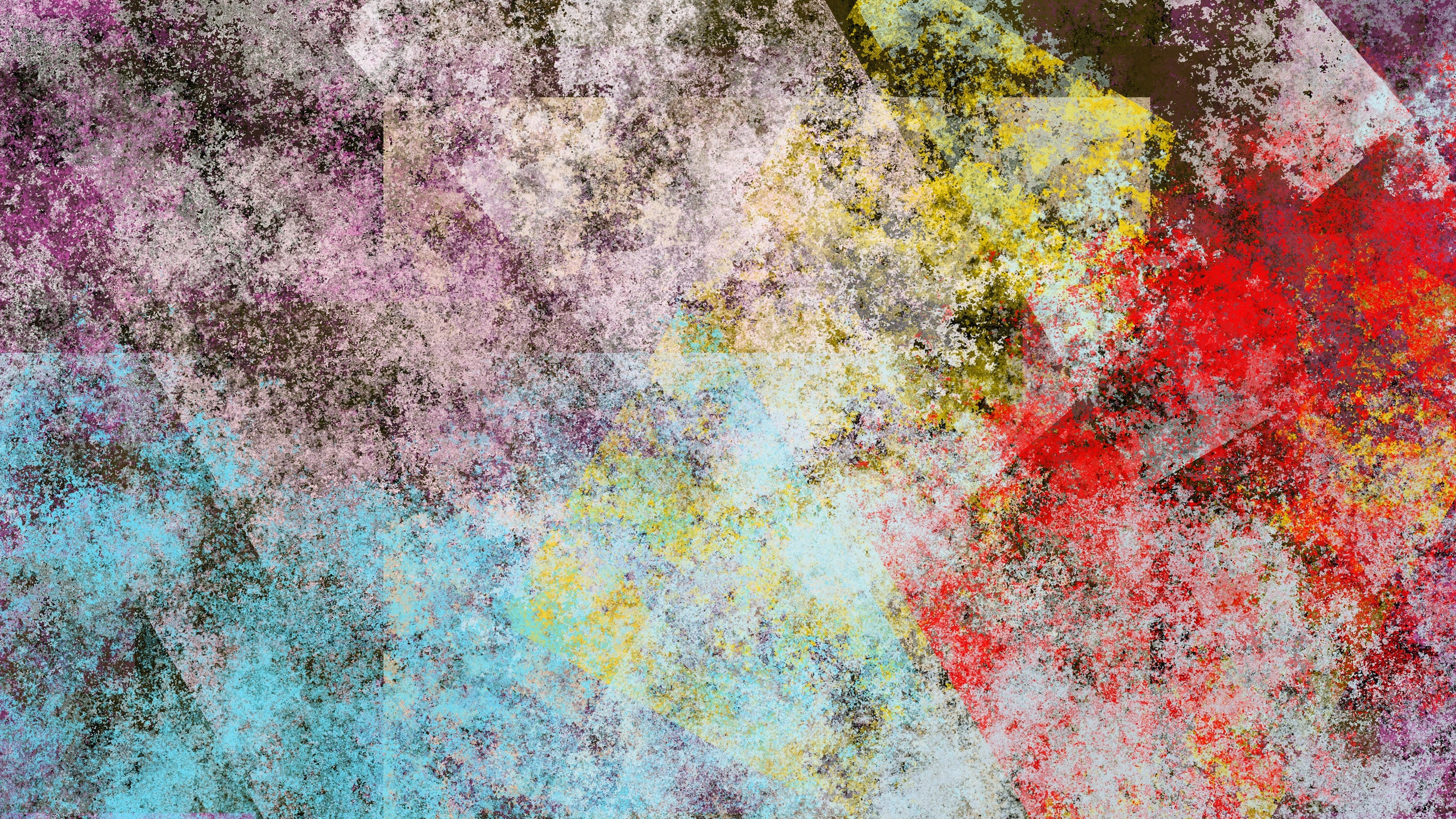 Peinture Abstraite Rose Bleu et Blanc. Wallpaper in 2560x1440 Resolution