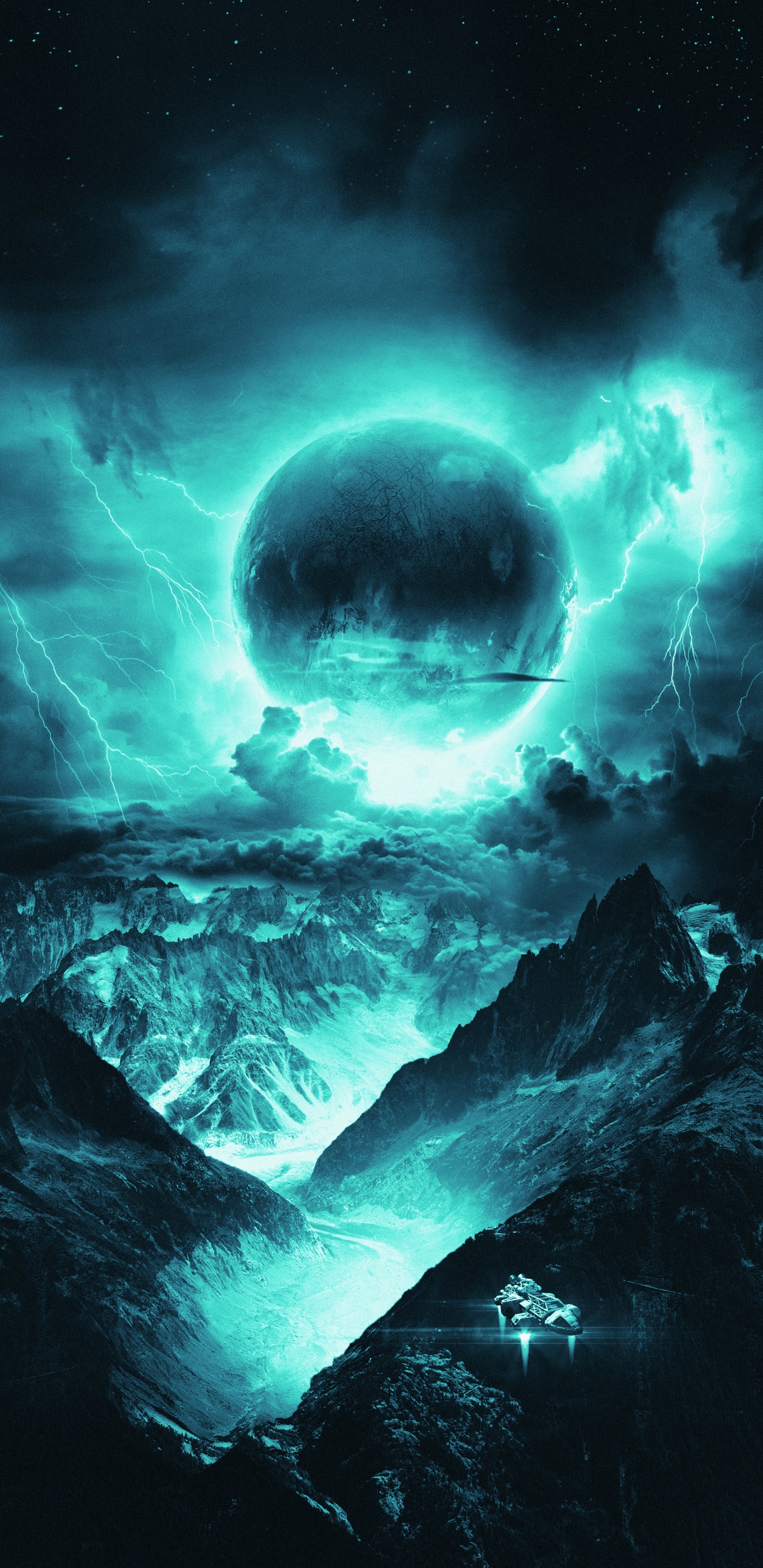 Atmosphère, Nature, Eau, Paysage Naturel, Aurora. Wallpaper in 1440x2960 Resolution