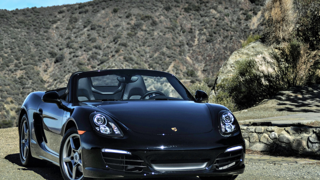 Black Porsche 911 on Brown Dirt Road During Daytime. Wallpaper in 1280x720 Resolution