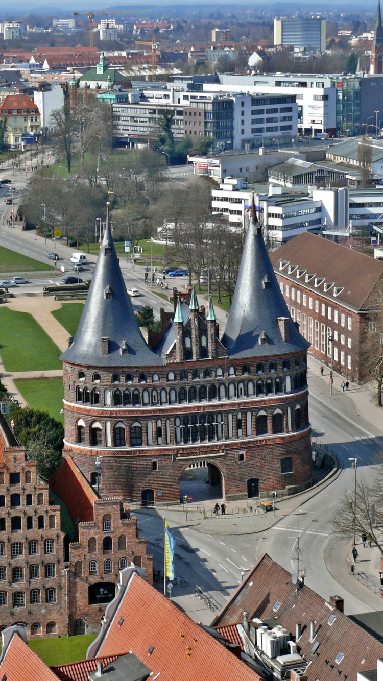 Aerial View of Brown and White Concrete Building During Daytime. Wallpaper in 750x1334 Resolution