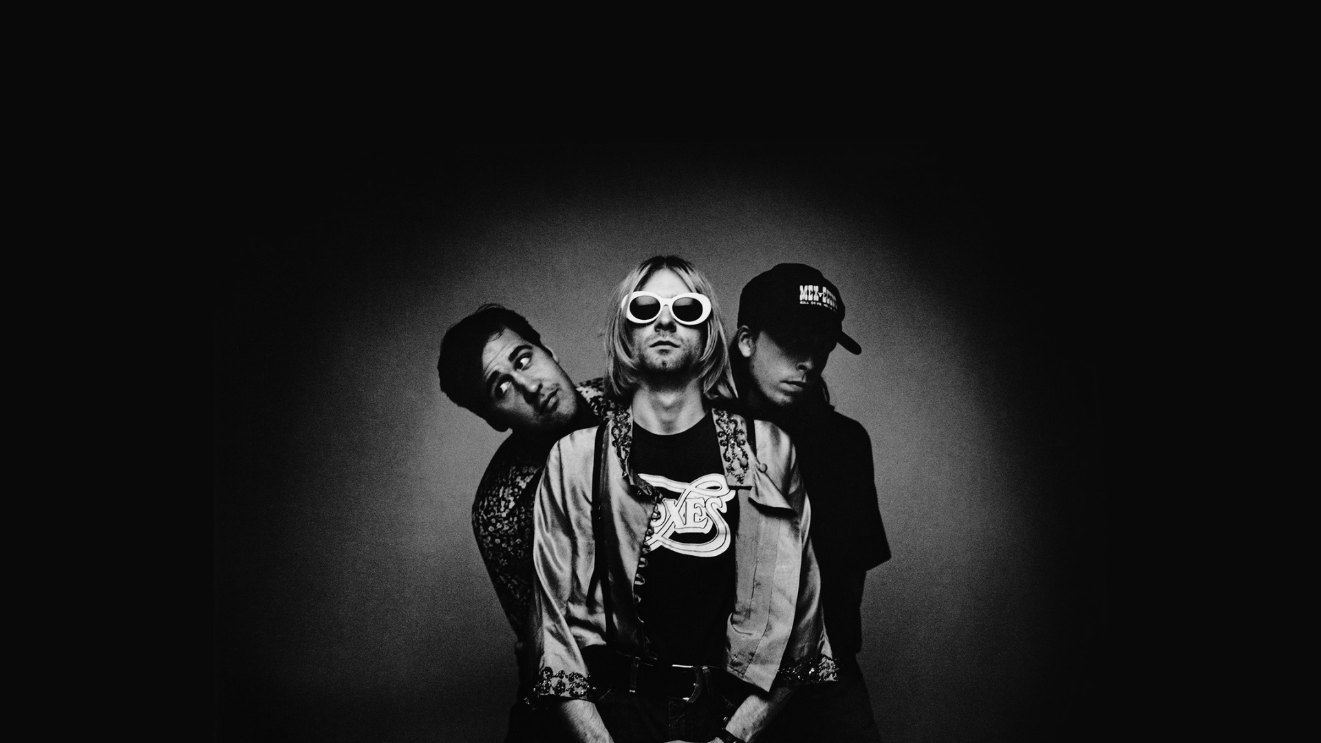 Nirvana, Negro, Monocromo, Modo Monocromo, Foo Fighters. Wallpaper in 1920x1080 Resolution