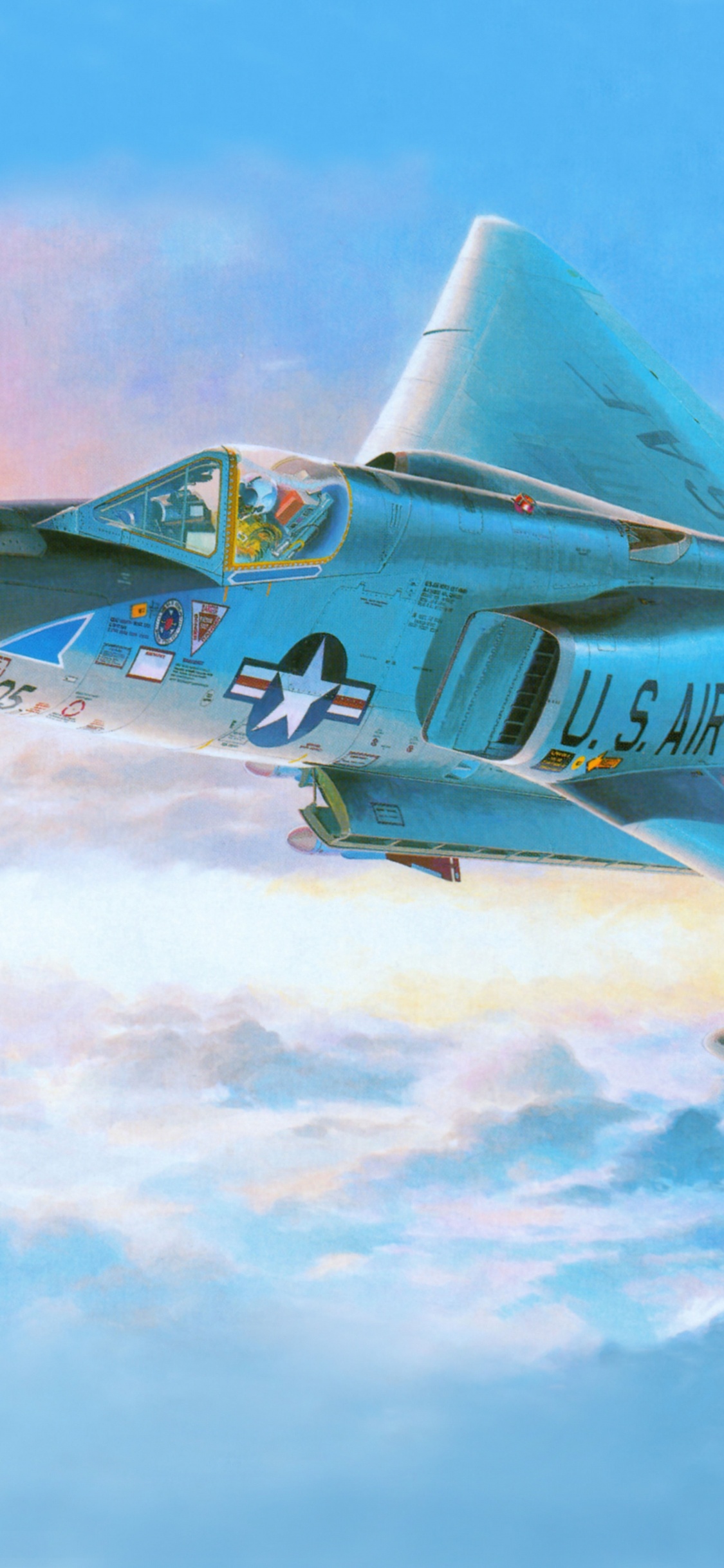 Avion à Réaction Blanc et Rouge Dans Les Airs Pendant la Journée. Wallpaper in 1125x2436 Resolution