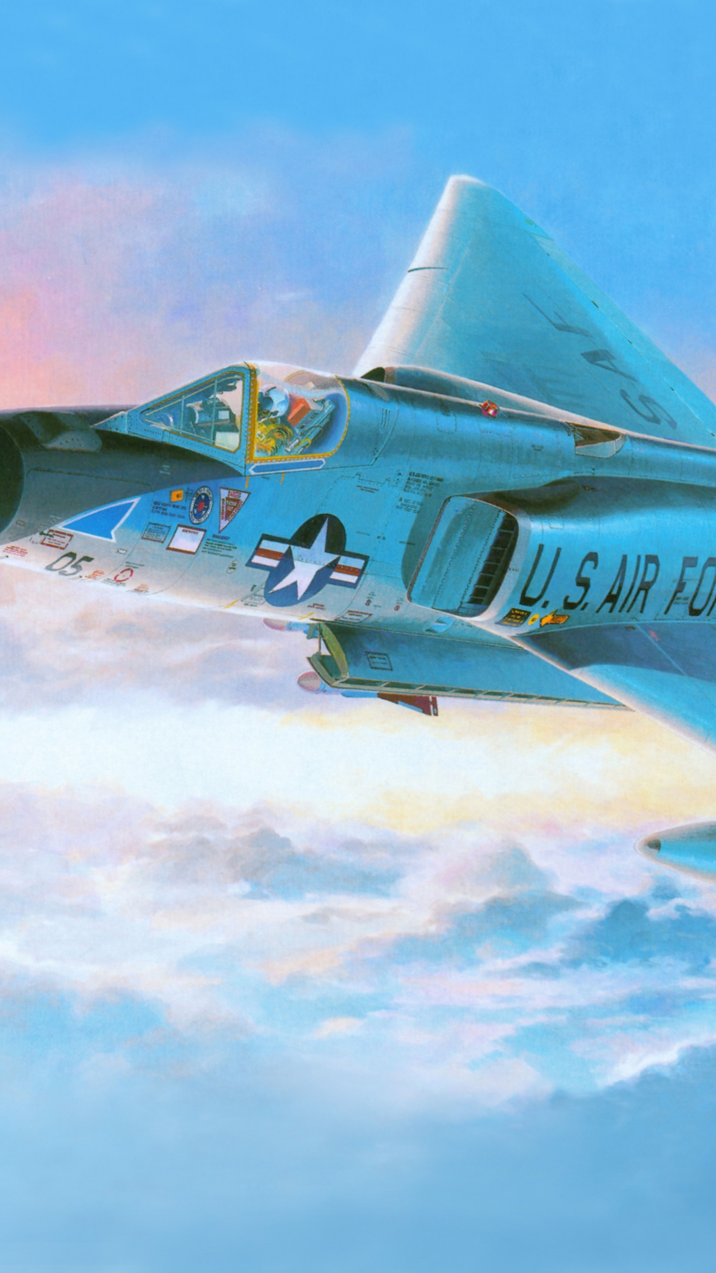 Avion à Réaction Blanc et Rouge Dans Les Airs Pendant la Journée. Wallpaper in 1440x2560 Resolution