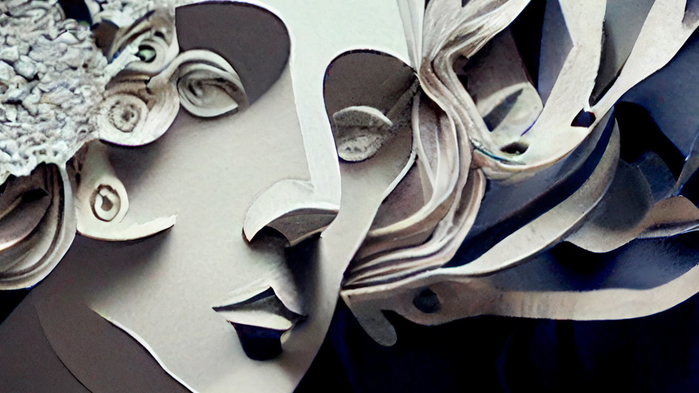 Design, Kunst Der Künstlichen Intelligenz, Visual Arts, Portrait, Illustration. Wallpaper in 1366x768 Resolution