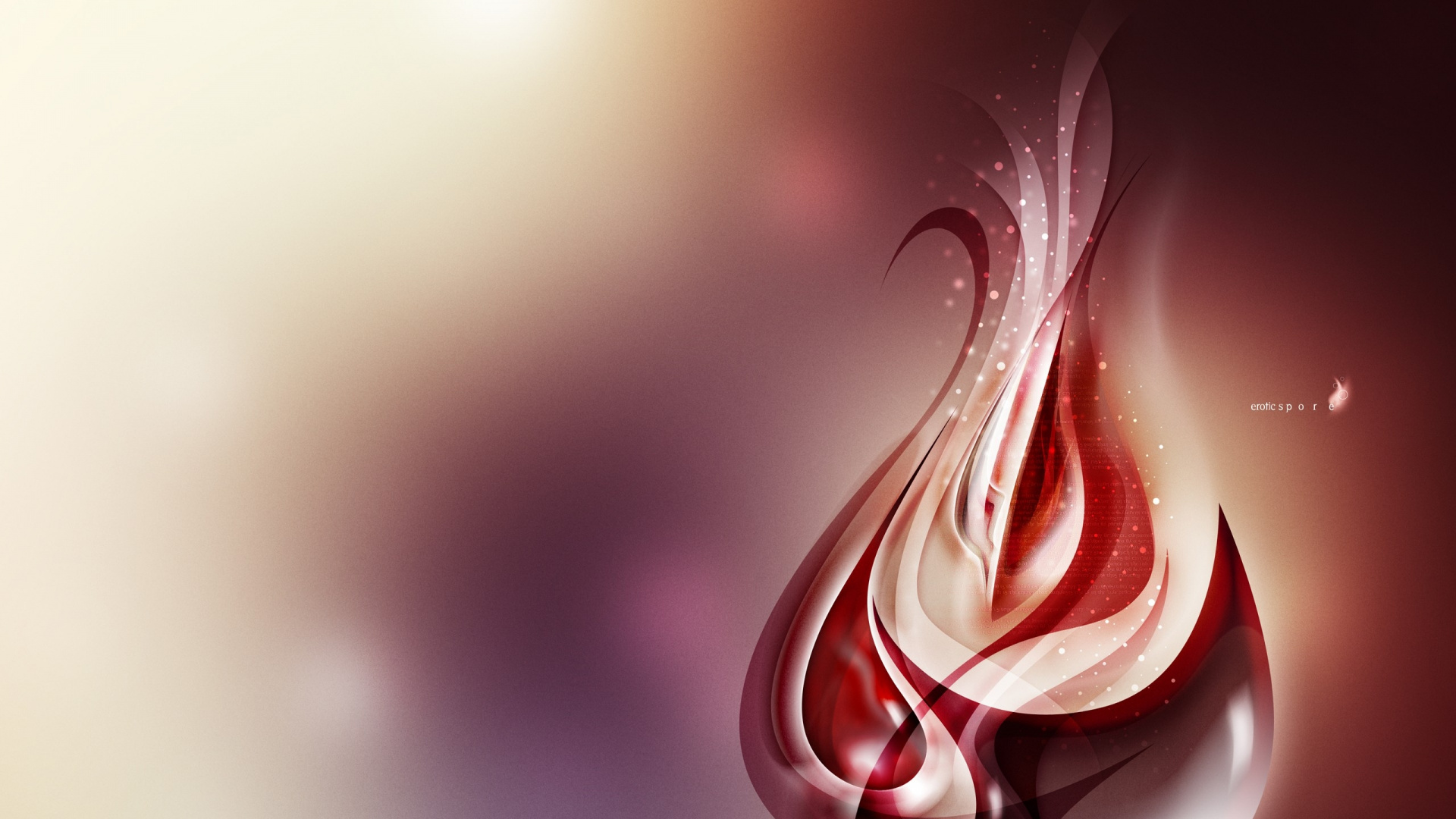 Ilustración de Humo Rojo y Blanco. Wallpaper in 1920x1080 Resolution