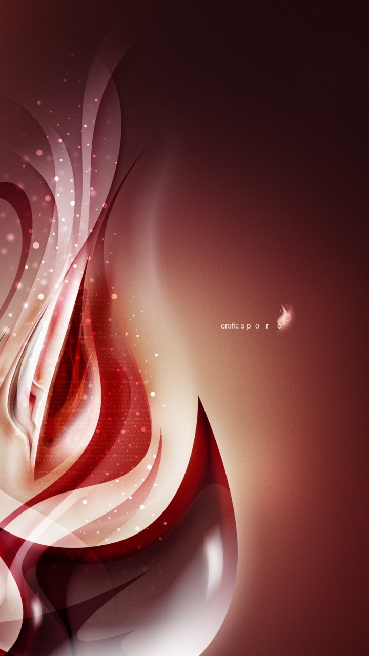 Ilustración de Humo Rojo y Blanco. Wallpaper in 720x1280 Resolution