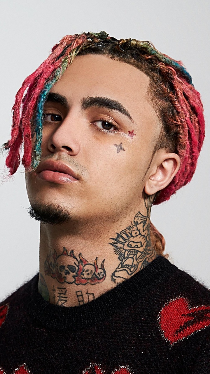 Lil Pump, Rapper, Gucci Gang, Hair, Face. Wallpaper in 720x1280 Resolution