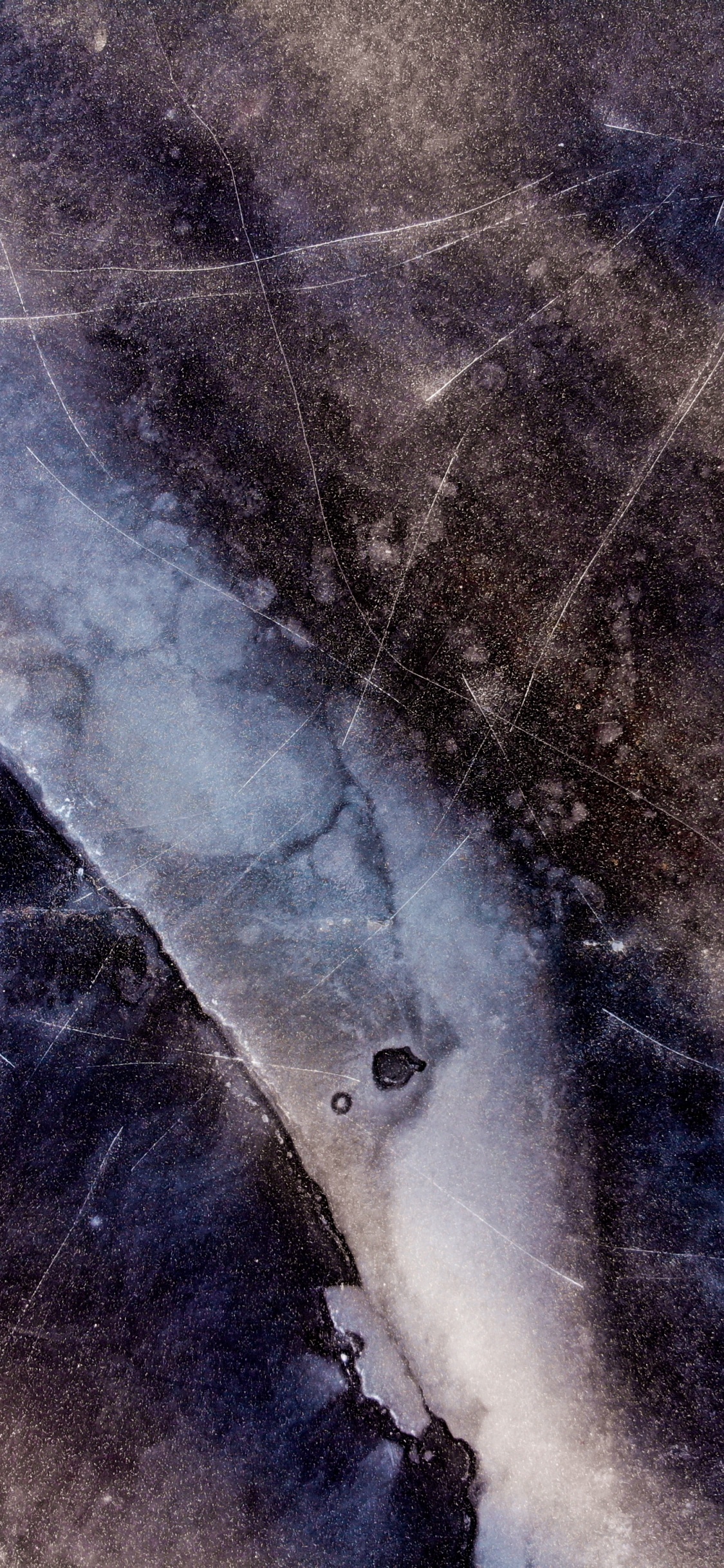 Peinture Abstraite Bleue et Blanche. Wallpaper in 1125x2436 Resolution