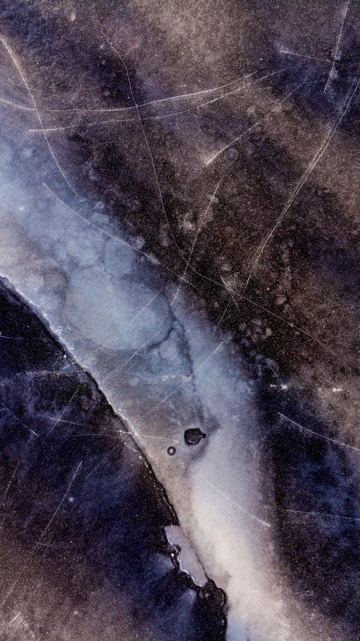 Peinture Abstraite Bleue et Blanche. Wallpaper in 720x1280 Resolution