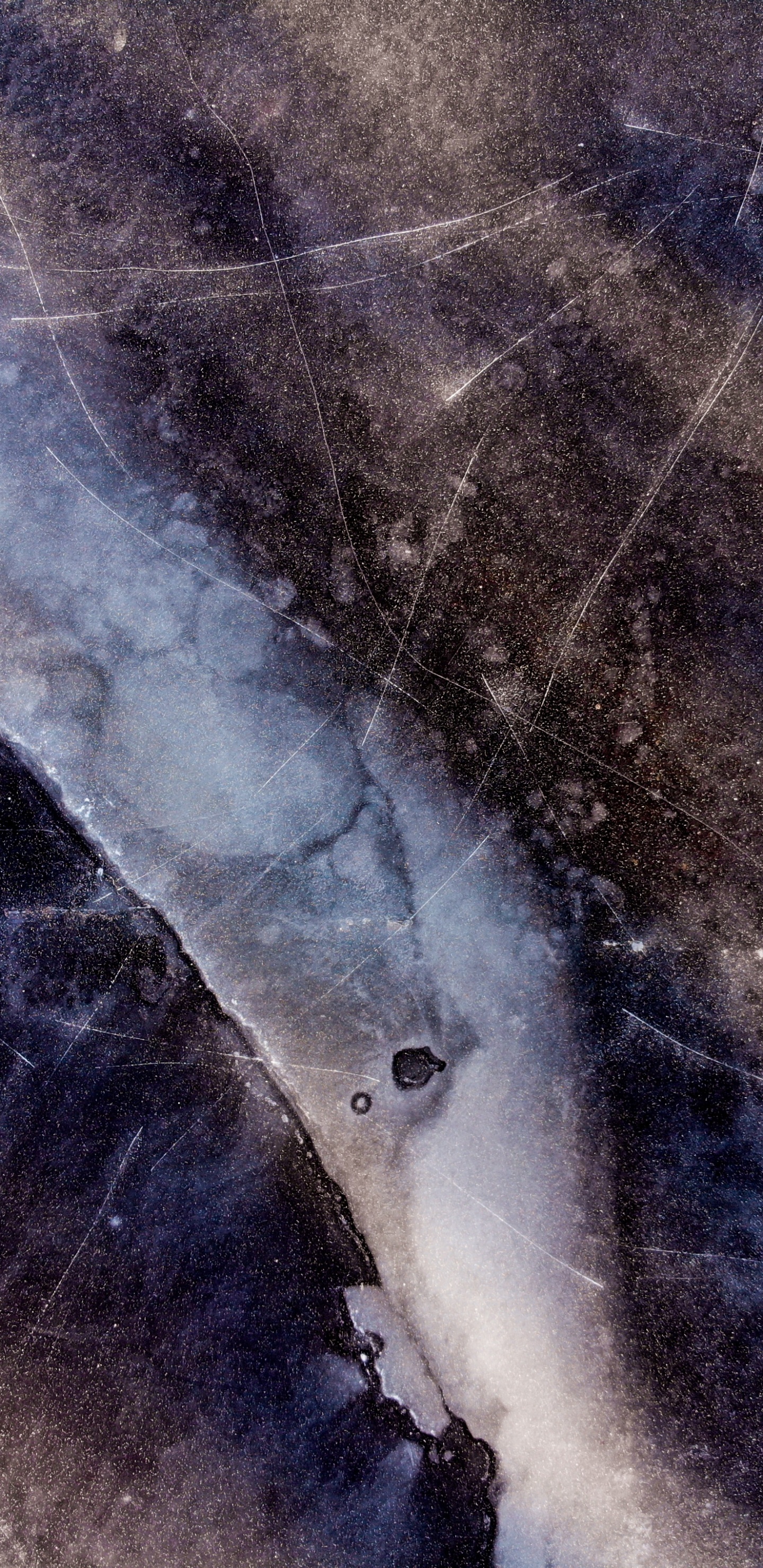 Blaue Und Weiße Abstrakte Malerei. Wallpaper in 1440x2960 Resolution