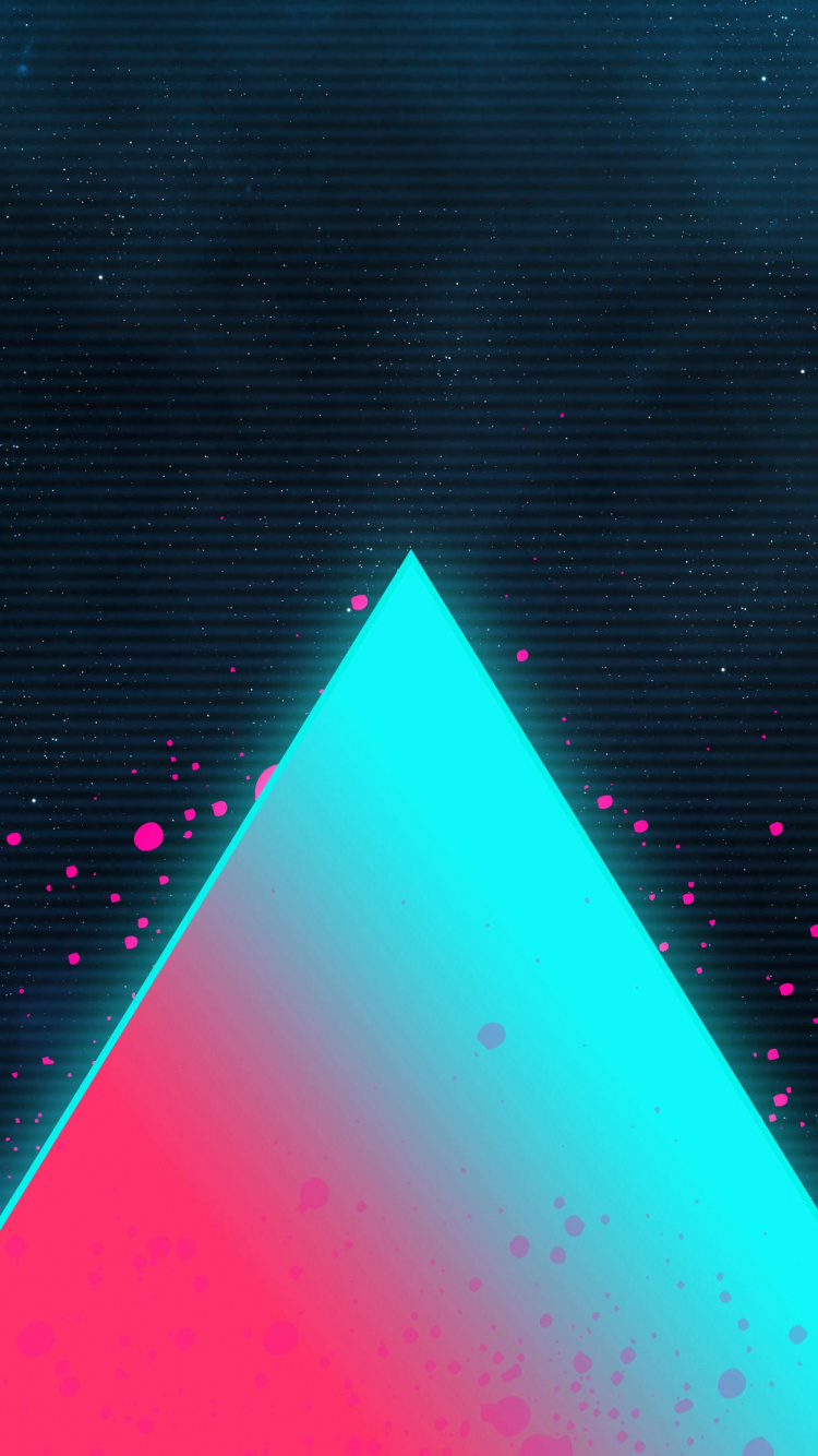 Aesthetics, Vaporwave, Amoled, Android, Synthwave. Wallpaper in 750x1334 Resolution