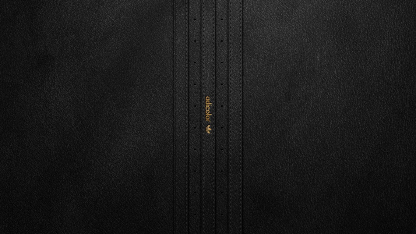 Textile Noir Avec Fermeture Éclair Marron. Wallpaper in 1366x768 Resolution