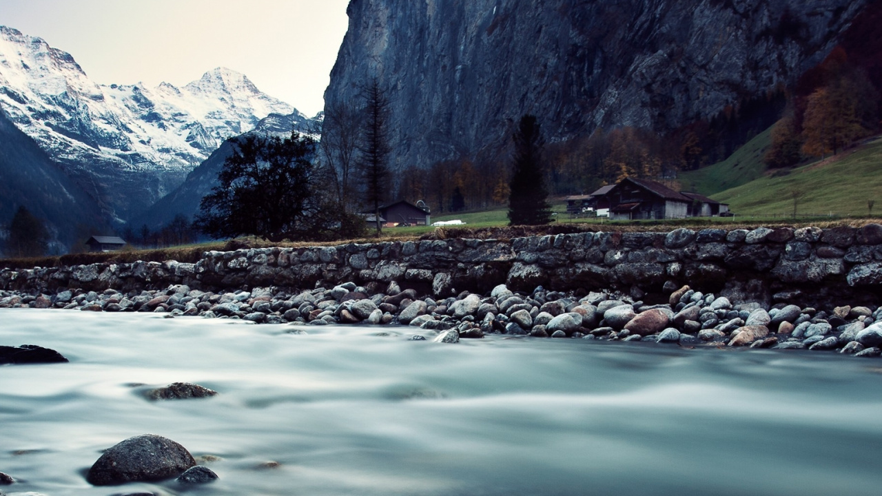 Gewässer, Natur, Naturlandschaft, Bergigen Landschaftsformen, Wasser. Wallpaper in 1280x720 Resolution