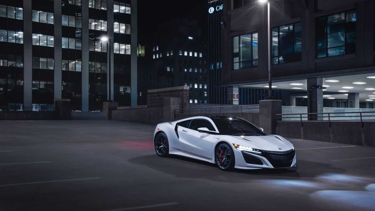 2019 Ac歌NSX, 讴歌, 本田, 超级跑车, 车灯 壁纸 1280x720 允许
