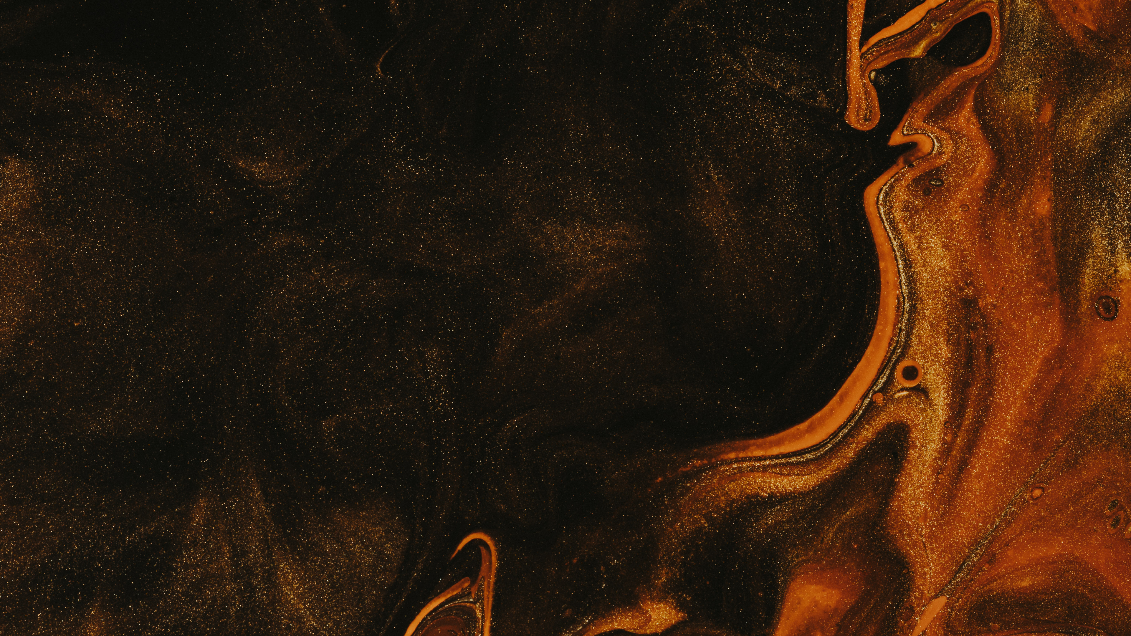 Texture Orange et Noire, Orange, Texture, Noir, L'art Abstrait. Wallpaper in 3840x2160 Resolution