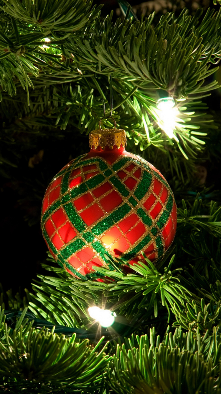 圣诞节那天, 圣诞节的装饰品, 圣诞节, 圣诞装饰, 圣诞树 壁纸 750x1334 允许