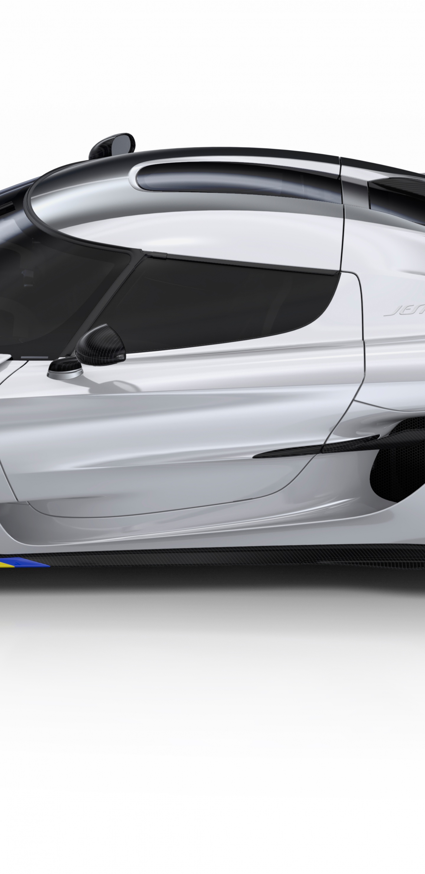 Porsche 911 Noire Sur Fond Blanc. Wallpaper in 1440x2960 Resolution