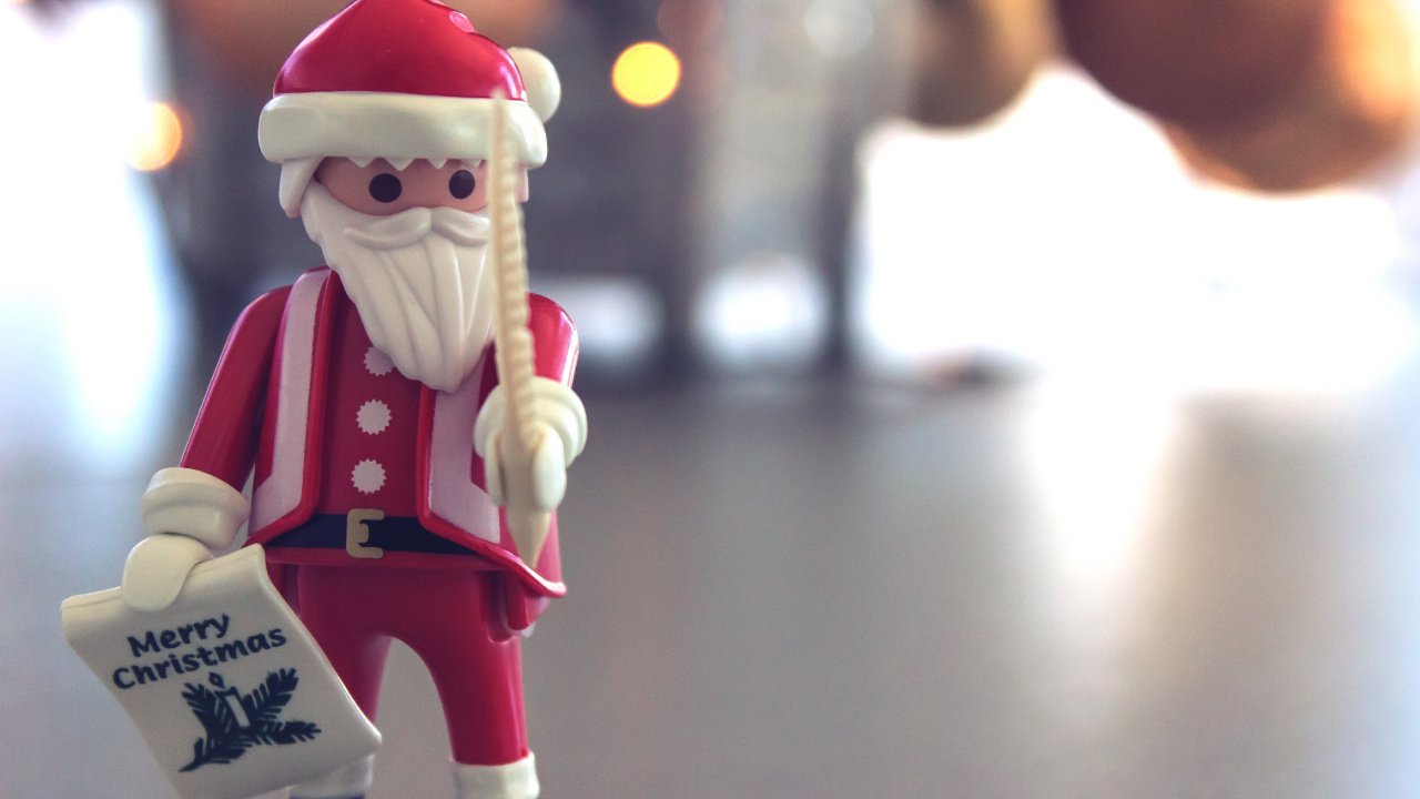 Santa Claus, Christmas Day, Figurine, Toy, Christmas. Wallpaper in 1280x720 Resolution