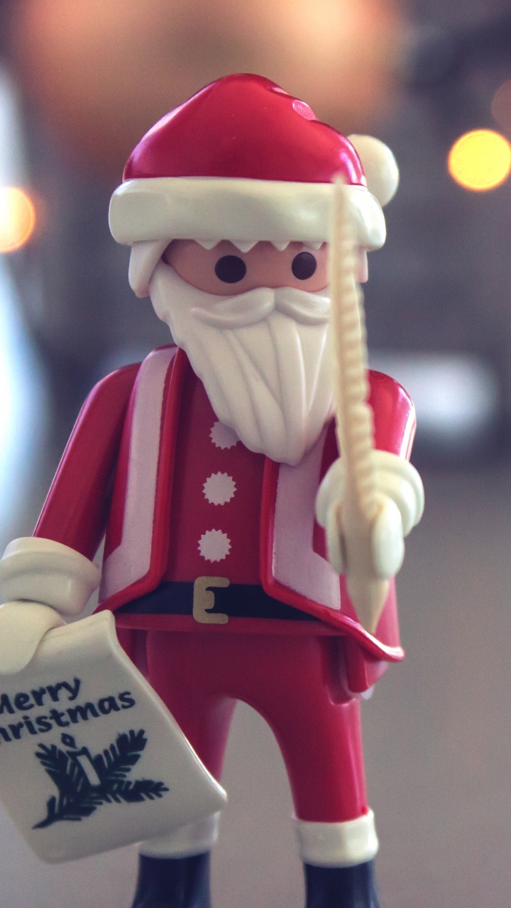 Santa Claus, Christmas Day, Figurine, Toy, Christmas. Wallpaper in 720x1280 Resolution
