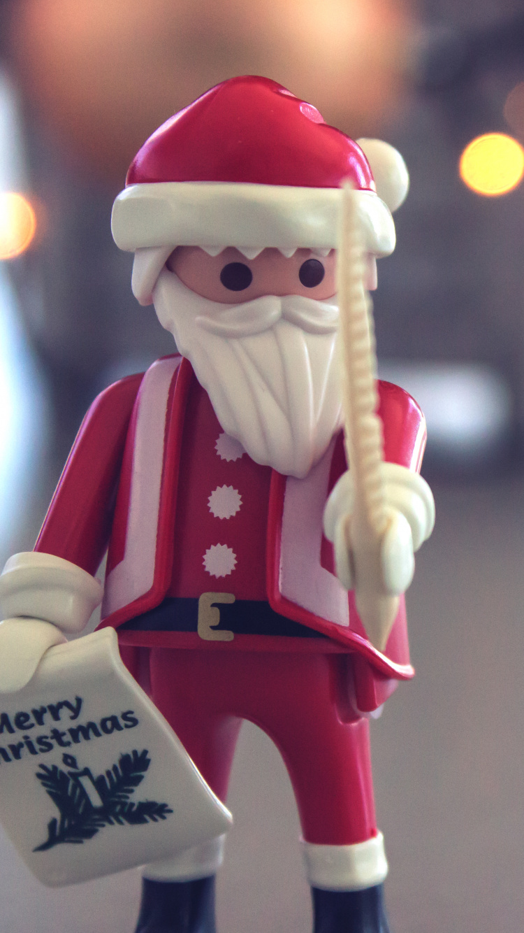 Santa Claus, Christmas Day, Figurine, Toy, Christmas. Wallpaper in 750x1334 Resolution
