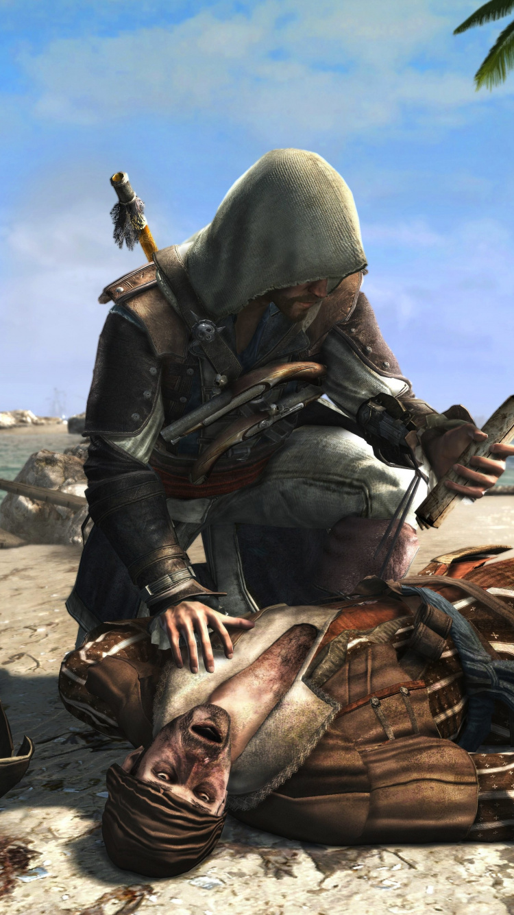 Assassins Creed III, Ubisoft, Edward Kenway, Jeu Pc, Soldat. Wallpaper in 750x1334 Resolution