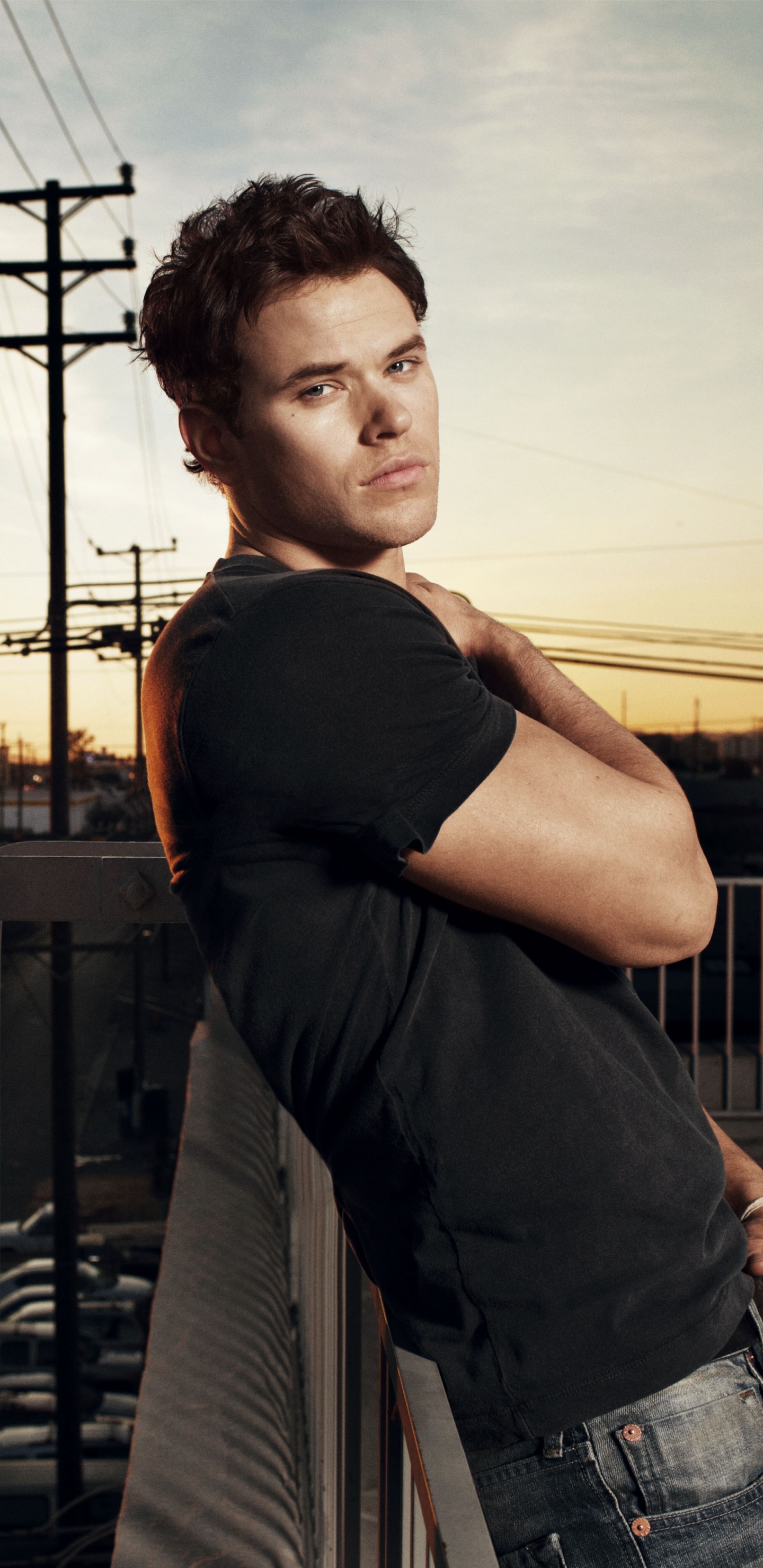 Kellan Lutz, The Twilight Saga, Actor, Muscle, Fun. Wallpaper in 1440x2960 Resolution