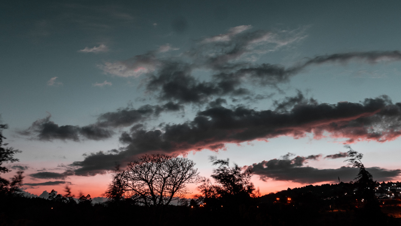 Sunset, Cloud, Nature, Afterglow, Atmosphere. Wallpaper in 1366x768 Resolution