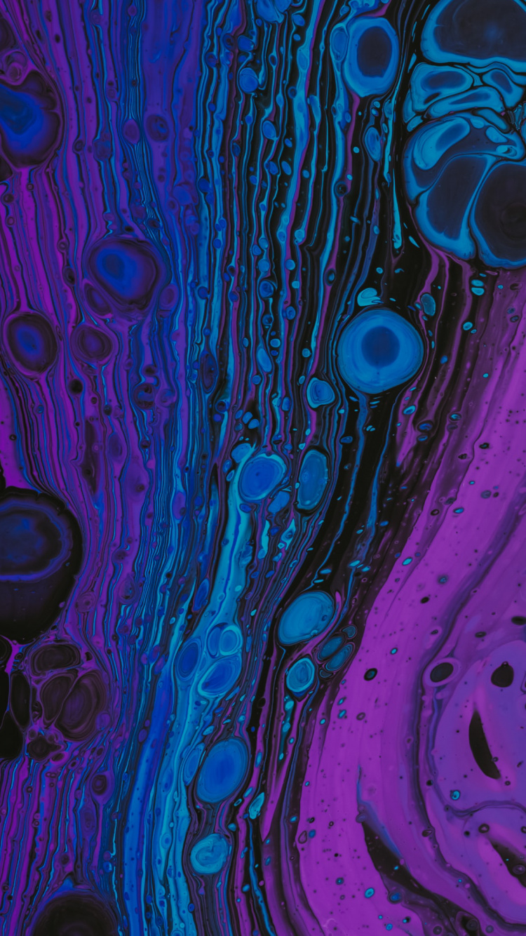 Fractal Art, Purple, Azure, Art, Violet. Wallpaper in 750x1334 Resolution