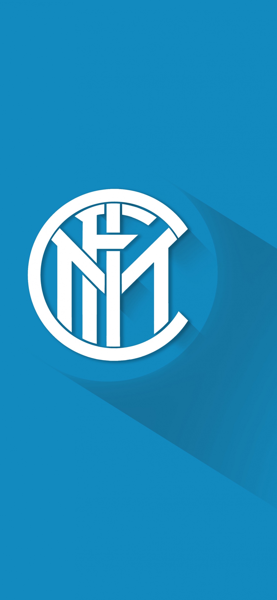 Ilustración de Logotipo Azul y Blanco. Wallpaper in 1125x2436 Resolution