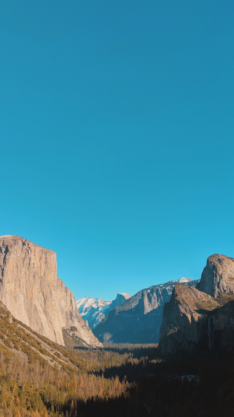 el Parque Nacional de Yosemite, Montaña, Azure, Paisaje Natural, Las Formaciones Montañosas. Wallpaper in 750x1334 Resolution
