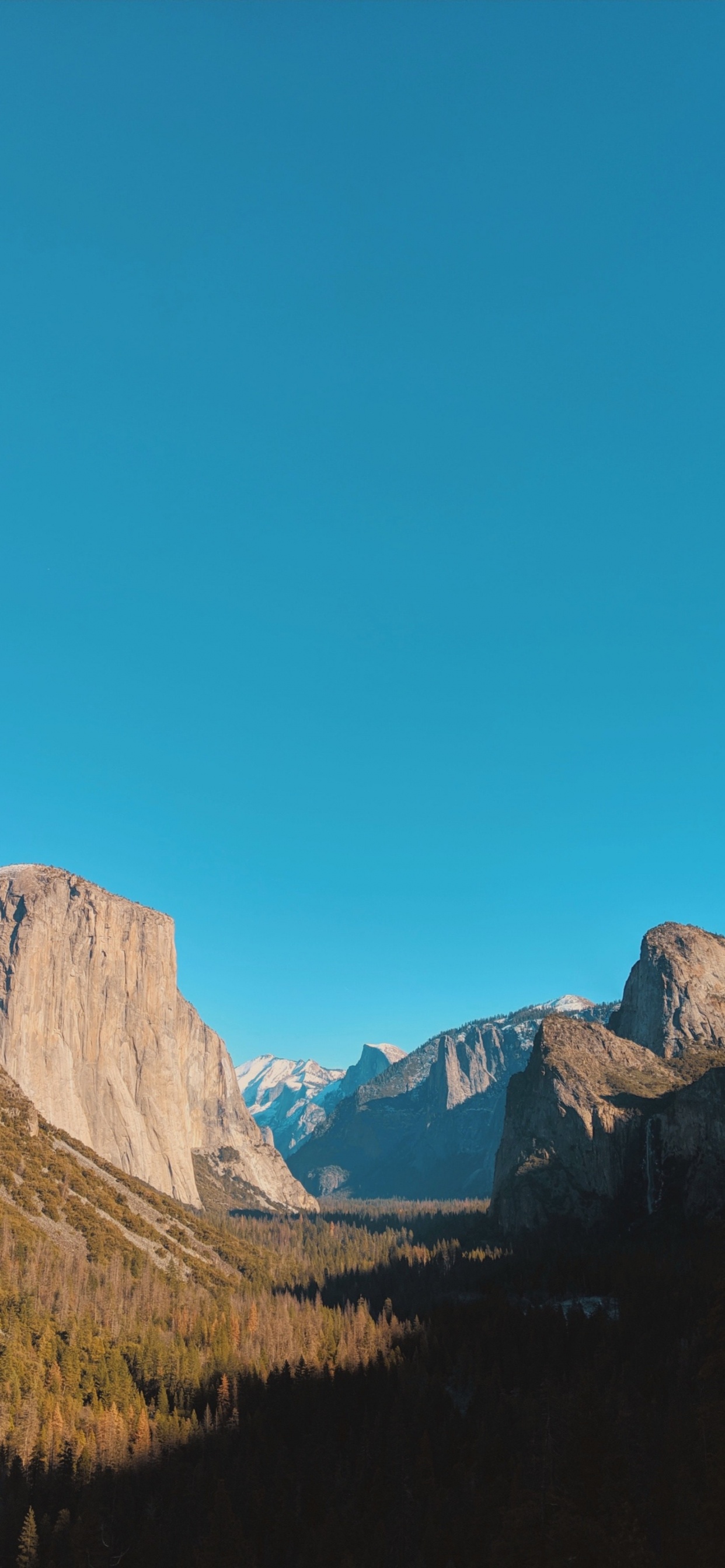 Yosemite National Park, Mountain, Azure, Natural Landscape, Bedrock. Wallpaper in 1242x2688 Resolution