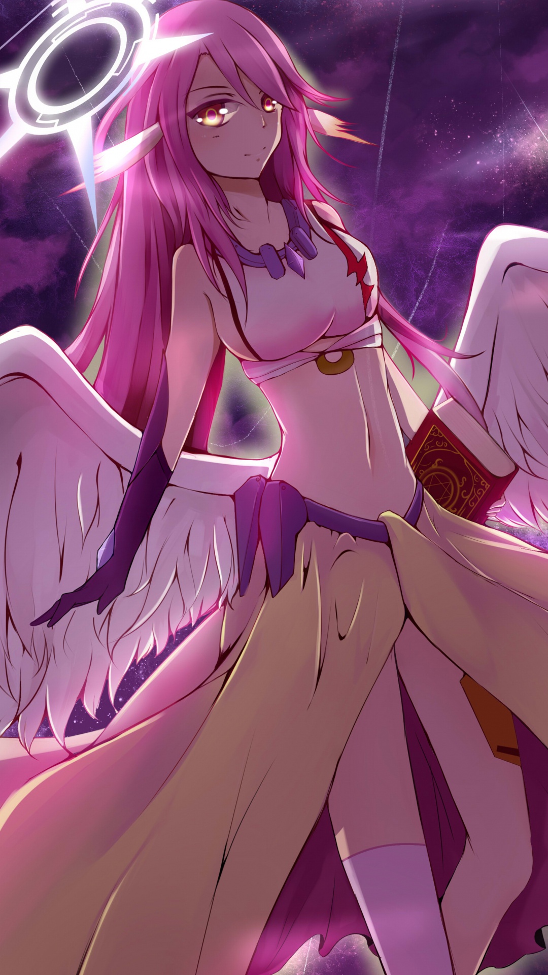 Mujer en Vestido Blanco Personaje de Anime. Wallpaper in 1080x1920 Resolution