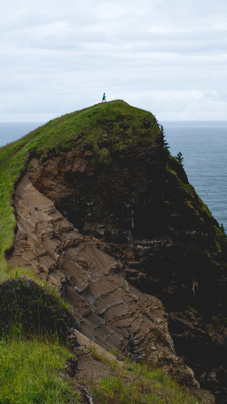 Landzunge, Klippe, Erhöhter Strand, Küste, Rock. Wallpaper in 750x1334 Resolution
